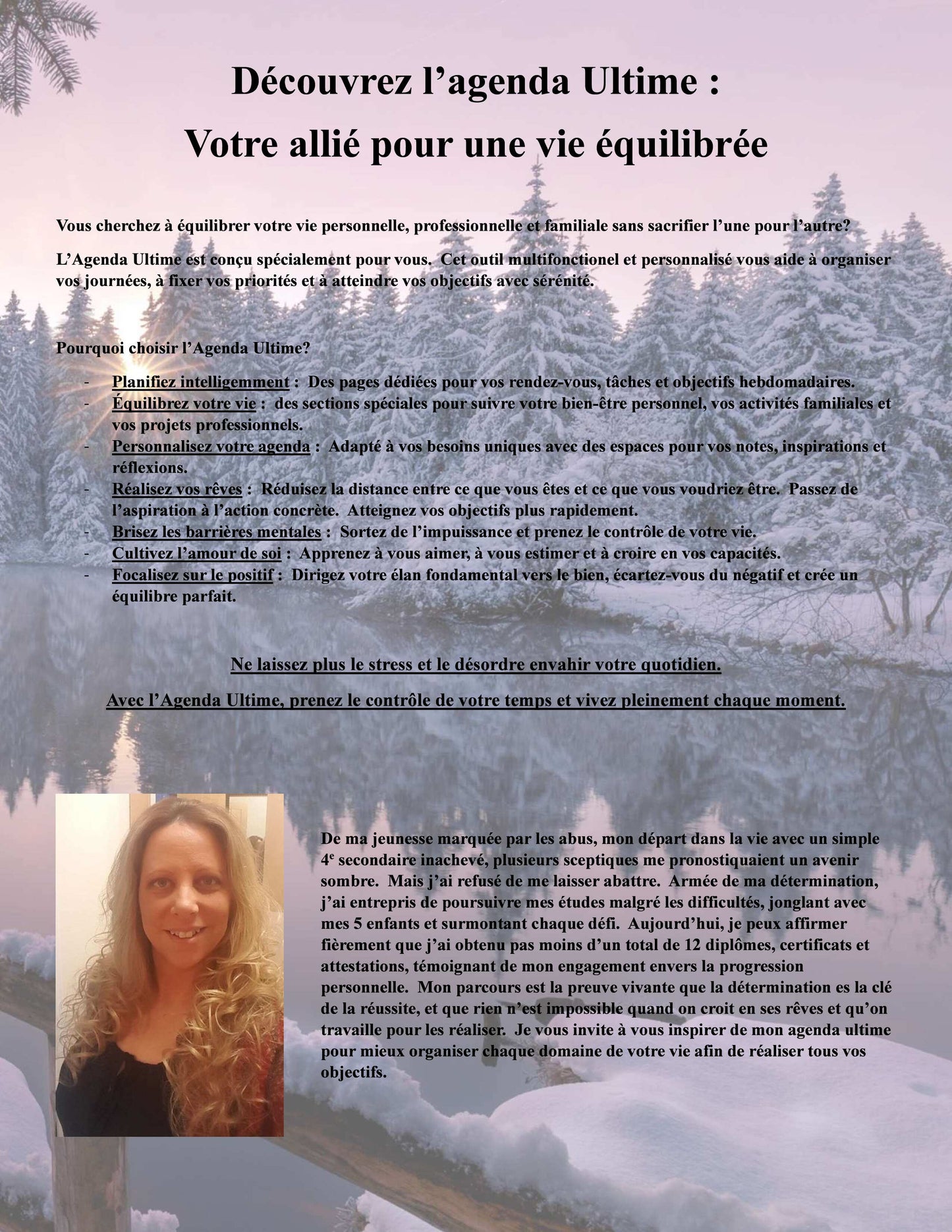 Agenda Ultime™ - Trimestre d'hiver