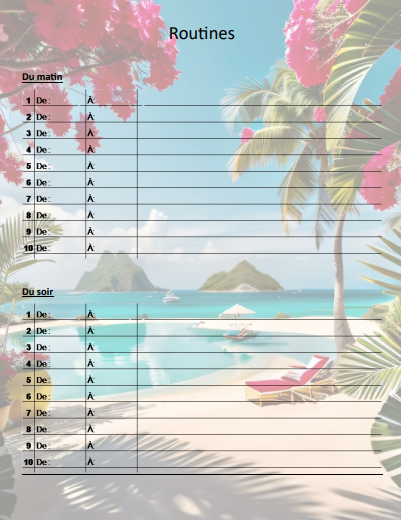 Agenda motivateur de vie™ - Trimestre d'été