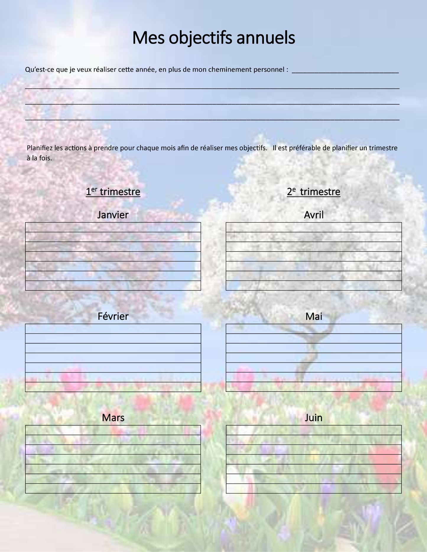 Agenda Ultime™ - Trimestre de printemps