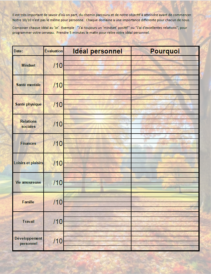 Agenda Ultime™ - Trimestre d'automne