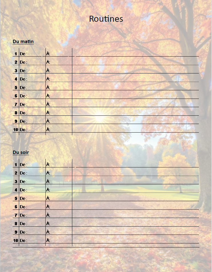 Agenda Ultime™ - Trimestre d'automne