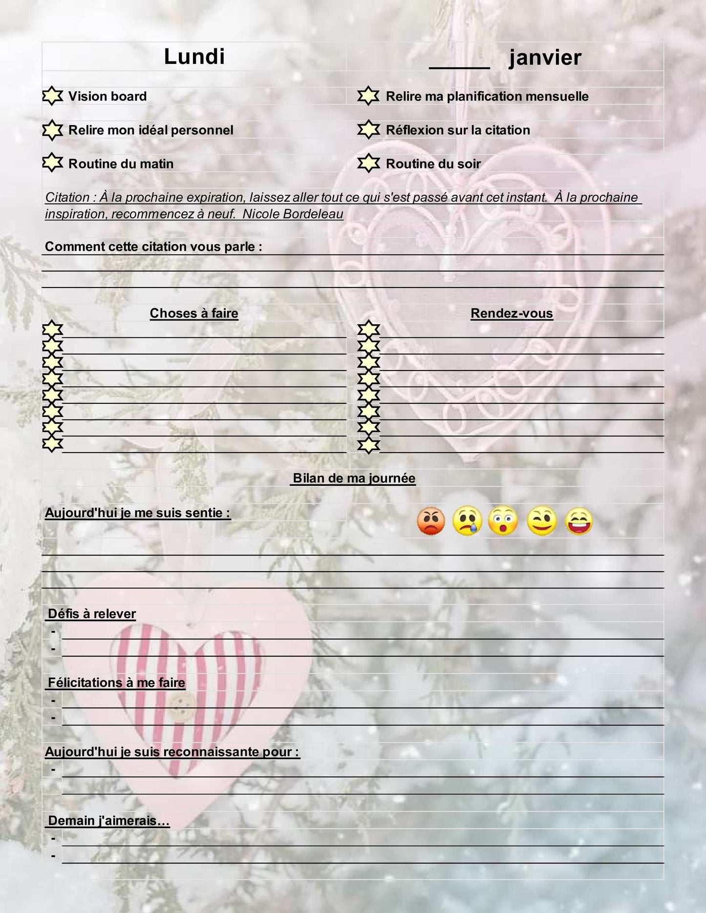 Agenda Ultime™ - Trimestre d'hiver